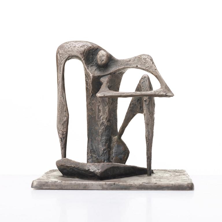 ARNE JONES, sculpture,  bronze with silver patina, signed Arne Jones, numbered 3/4 and dater 48.