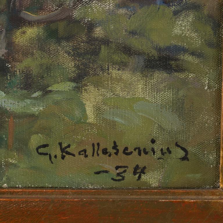 GOTTFRID KALLSTENIUS, oil on canvas, signed and dated -34.