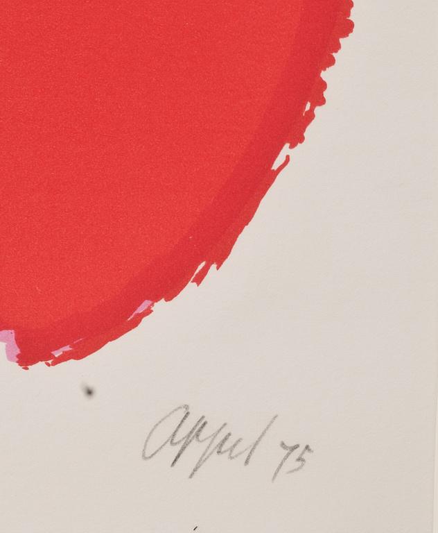 KAREL APPEL, färglitografi, signerad, numrerad 82/170 och daterad- 73.