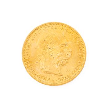 Gold coin, Austria-Hungary, 20 Corona, 1895.