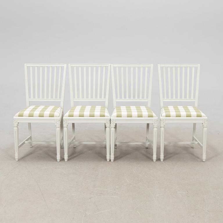 Stolar 4 st Gustaviansk stil 1900-tal.