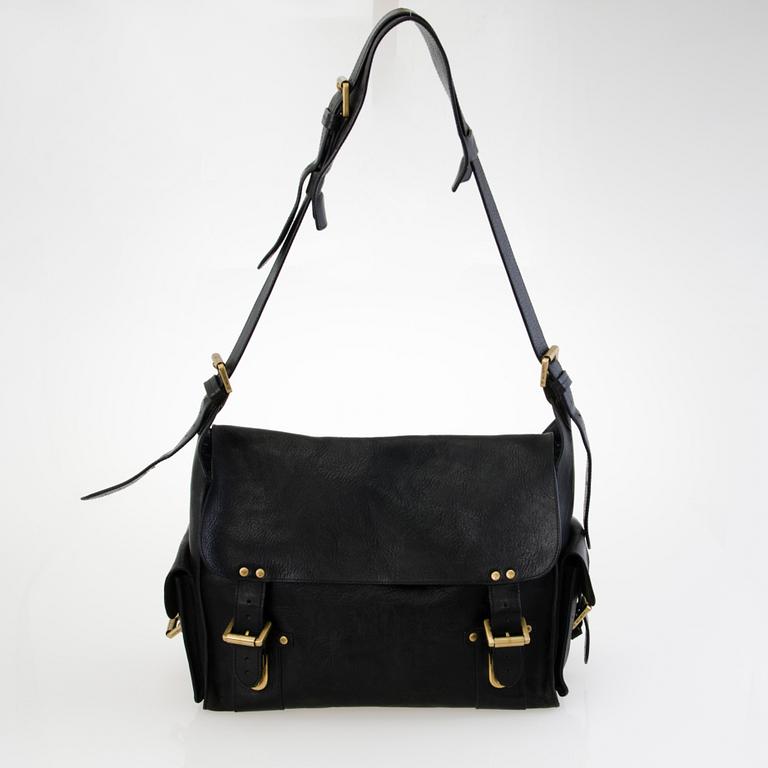 MULBERRY Black Leather Rockley Satchel.