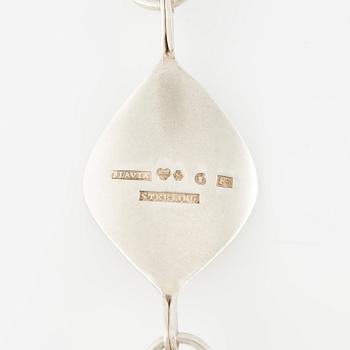 Flavia och Borgila, collier och örhängen, silver.