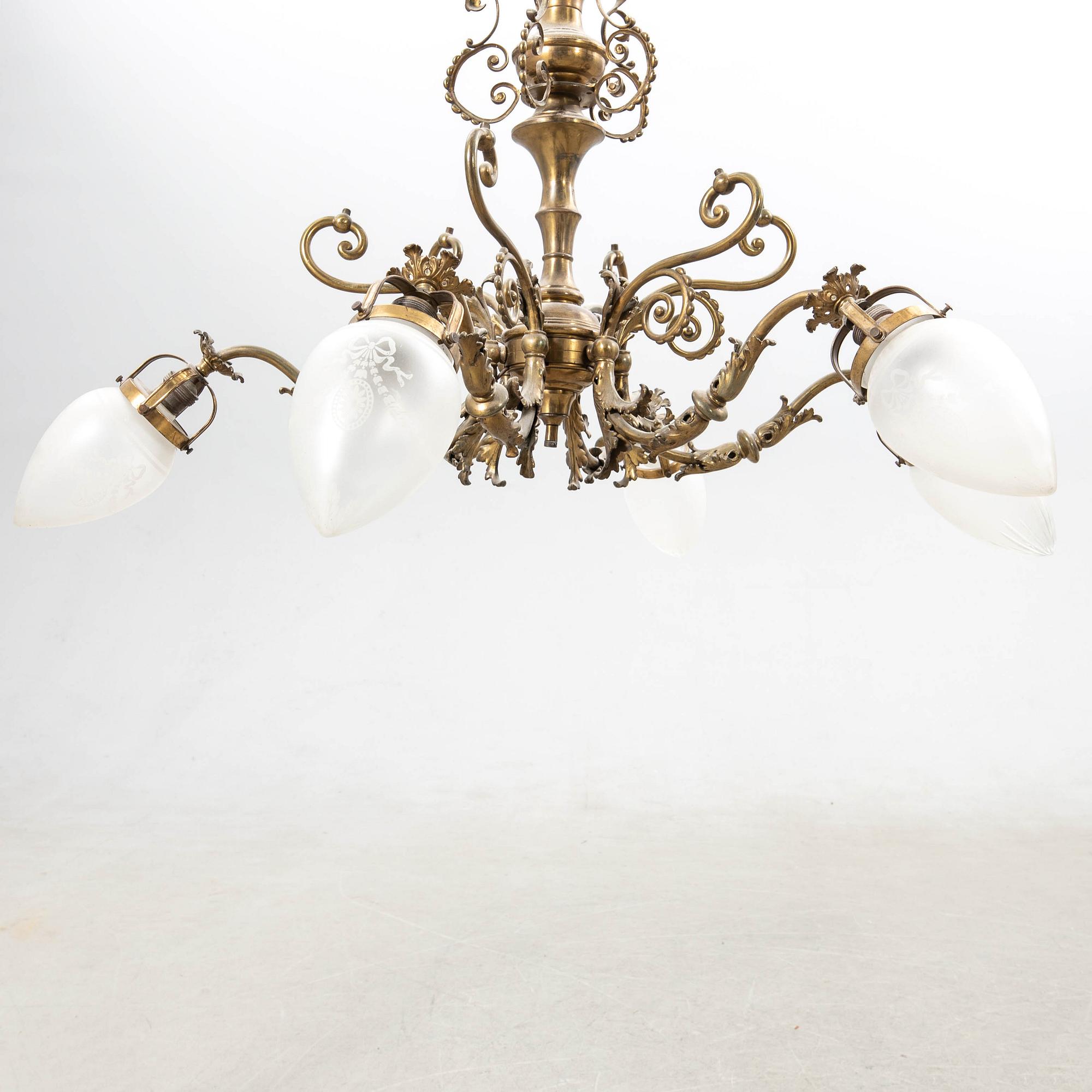 Ceiling lamp Neo-Rococo circa 1900.