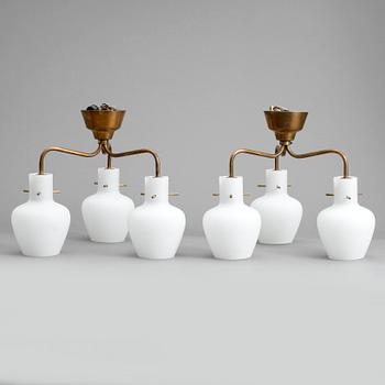 TAKLAMPOR, ett par, troligen ASEA, 1950-tal.