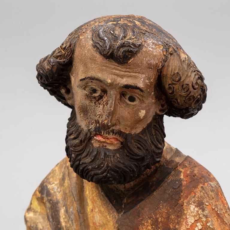 SCULPTURE, wood, 18th Century.