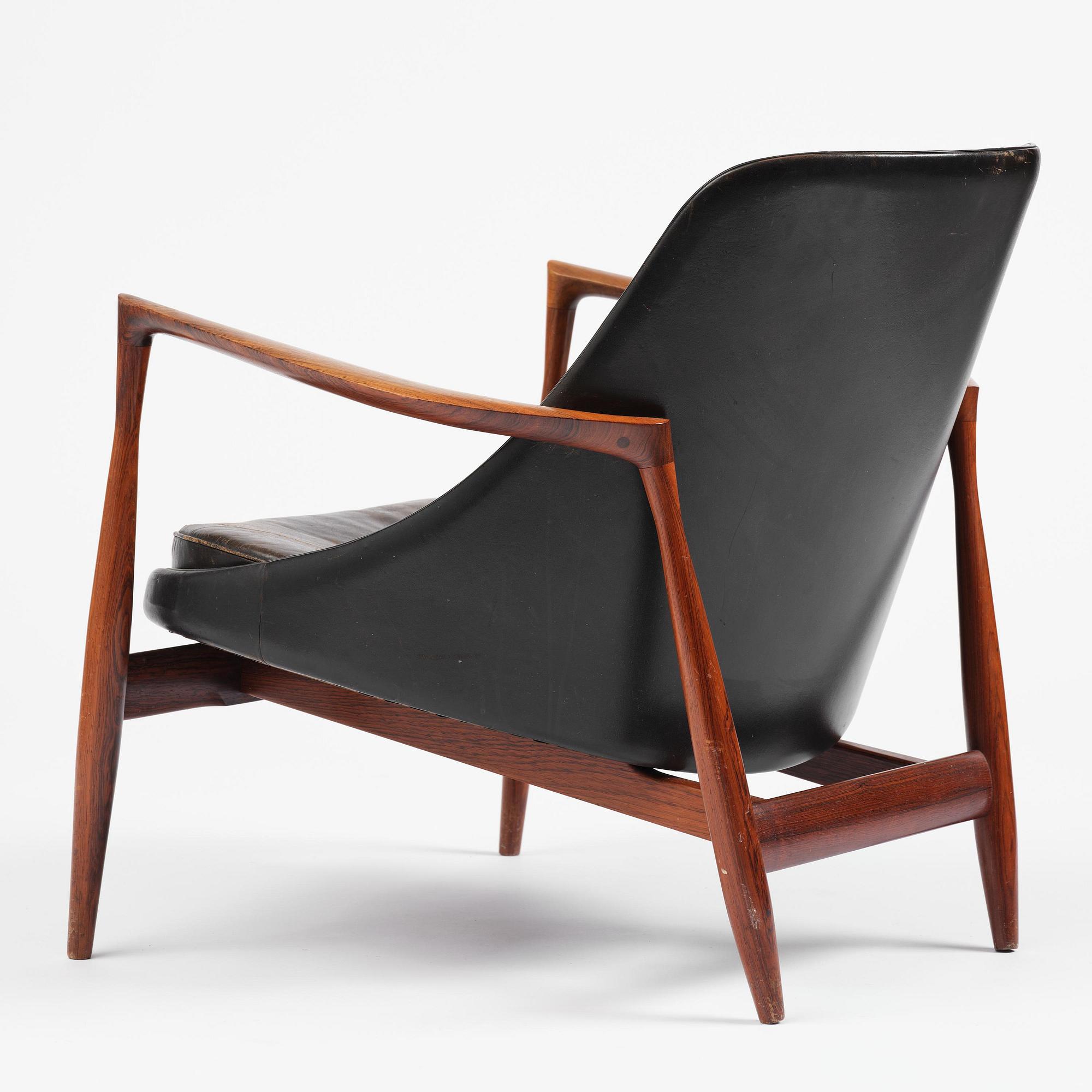 Ib Kofod-Larsen, a rosewood "Elizabeth" easy chair, cabinetmakers Christensen & Larsen, Denmark, 1950s-60s.