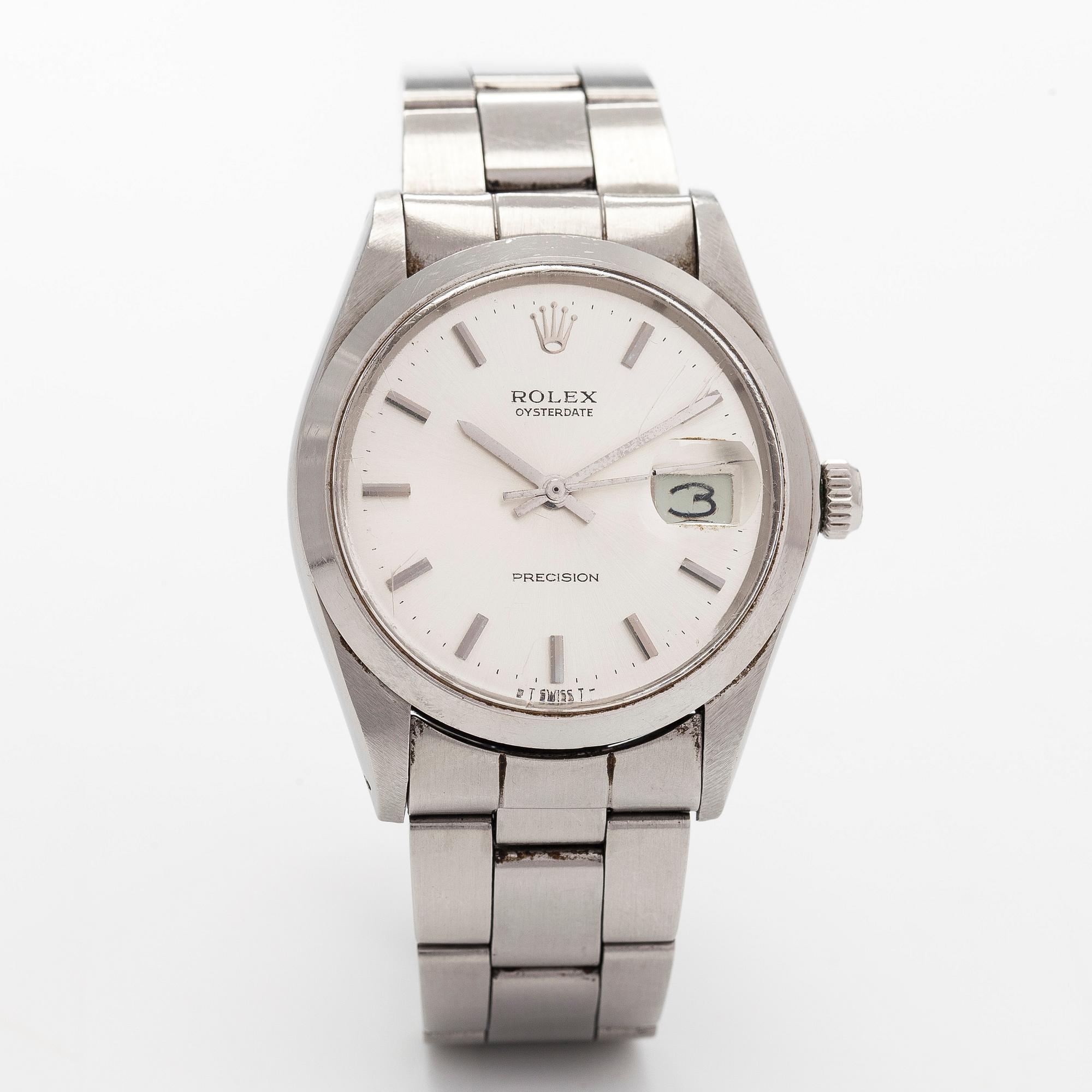 Rolex, Oysterdate, Precision, wristwatch, 35 mm.