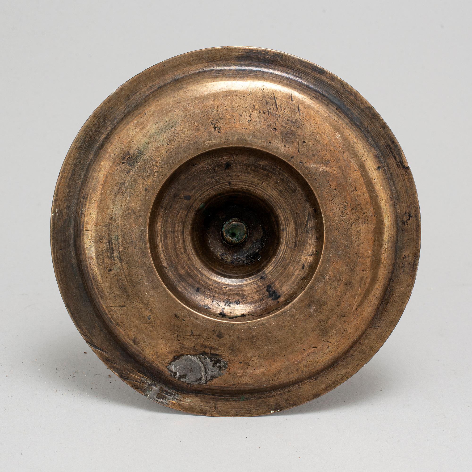 LJUSSTAKE, brons, 1600-tal.