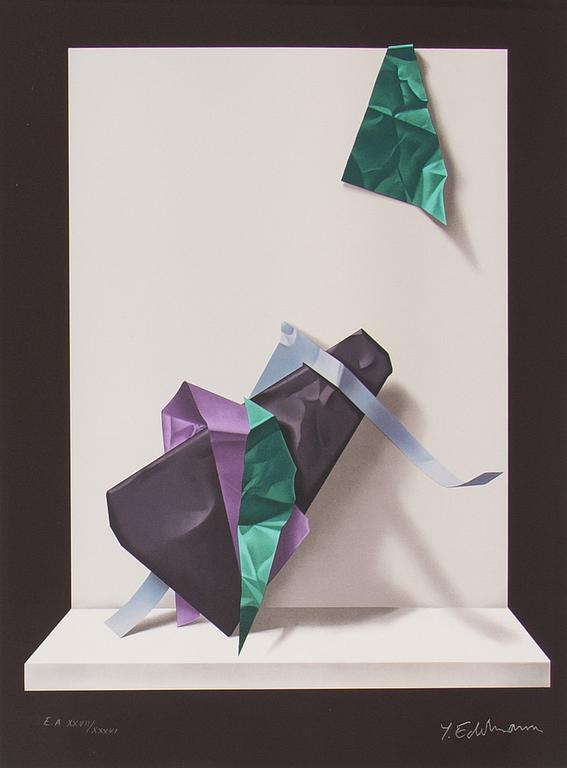 YRJÖ EDELMANN, lithograph in colours, stapmed signature  EA XXVII/XXXVI.