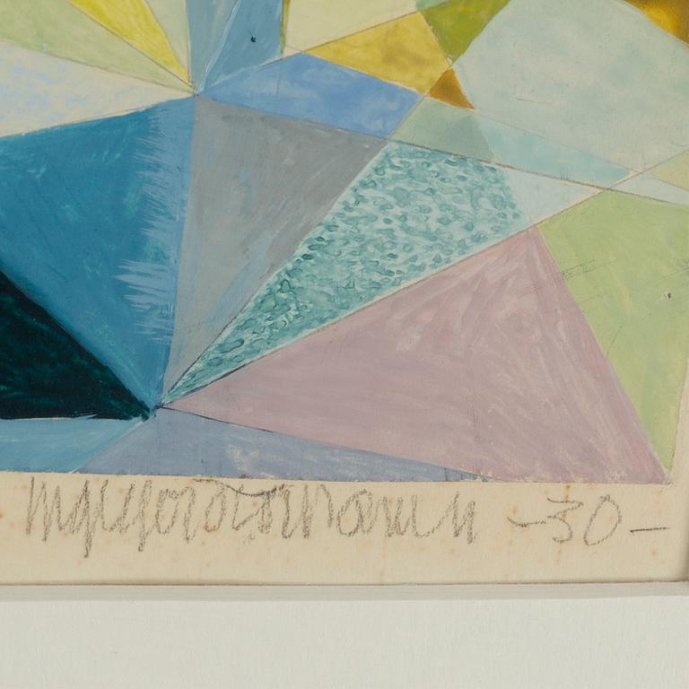 Ingegerd Torhamn, gouache, signed and dated -30.