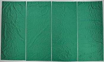 67. CURTAINS, 4 pcs., emerald green silk, ca 304 x 129 cm each, Svenskt Tenn, the second half of the 20th century.