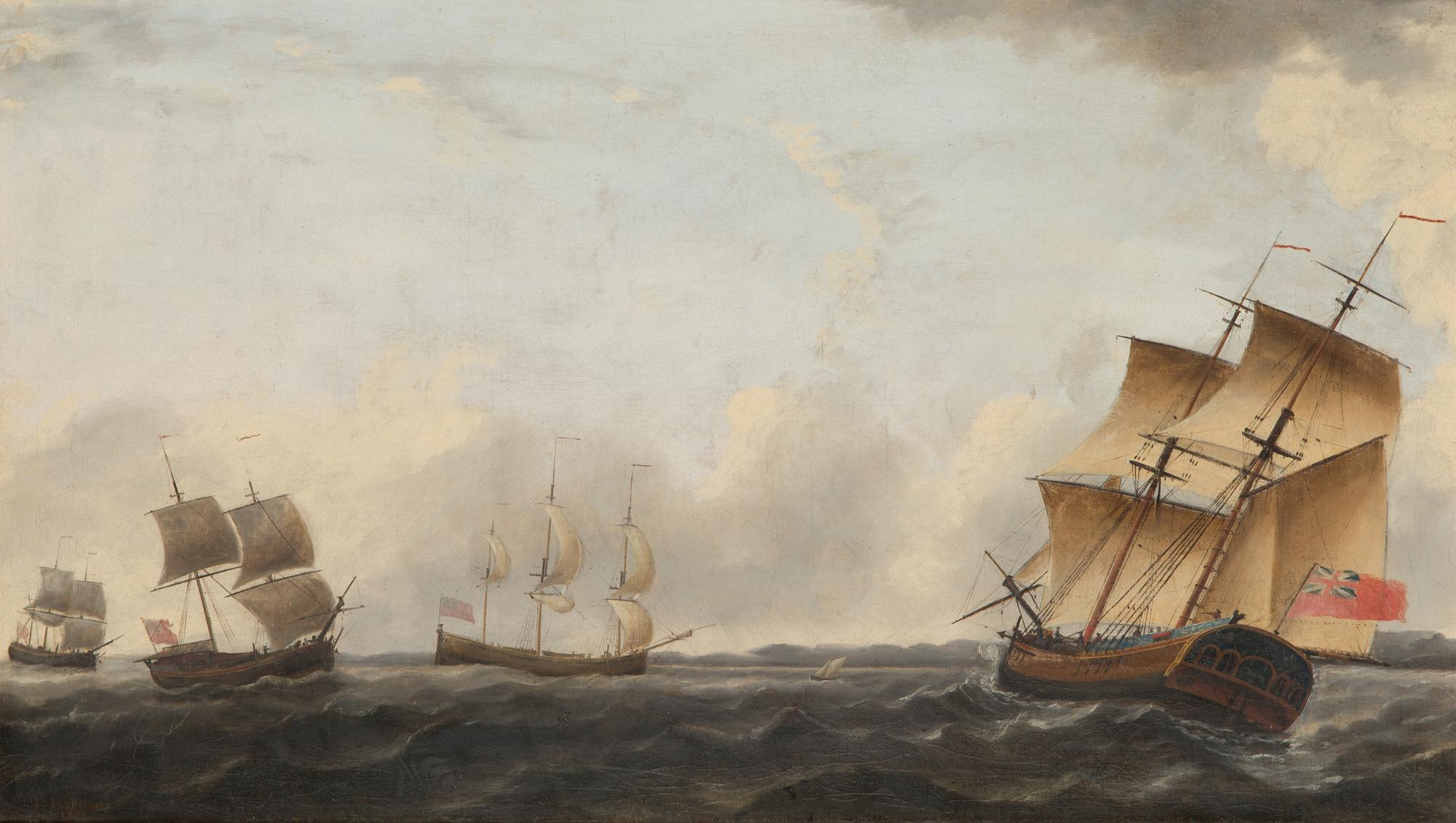 Francis Holman, Ships at the sea.