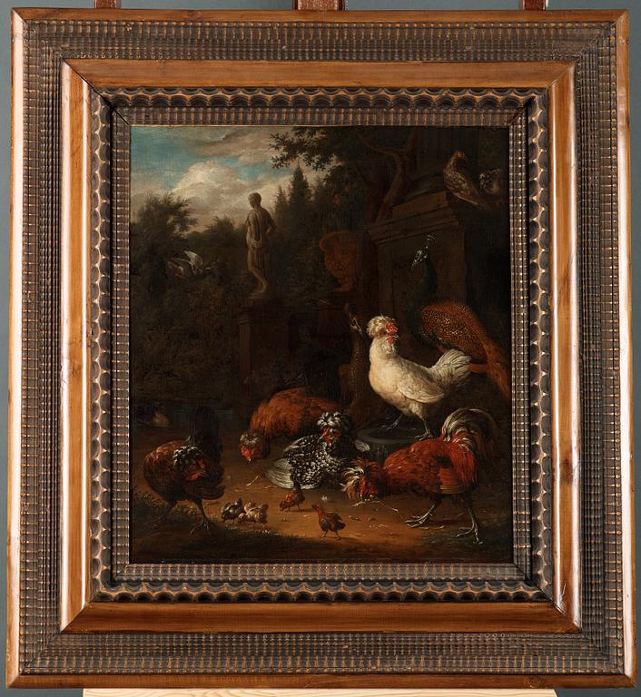 Melchior de Hondecoeter Hans krets, Hönsgården.