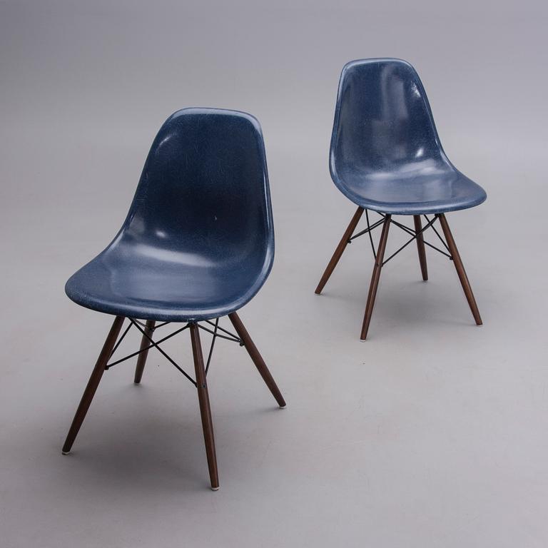 STOLAR, 2 st, "DSW", Charles & Ray Eames, Herman Miller, 1900-talets slut.