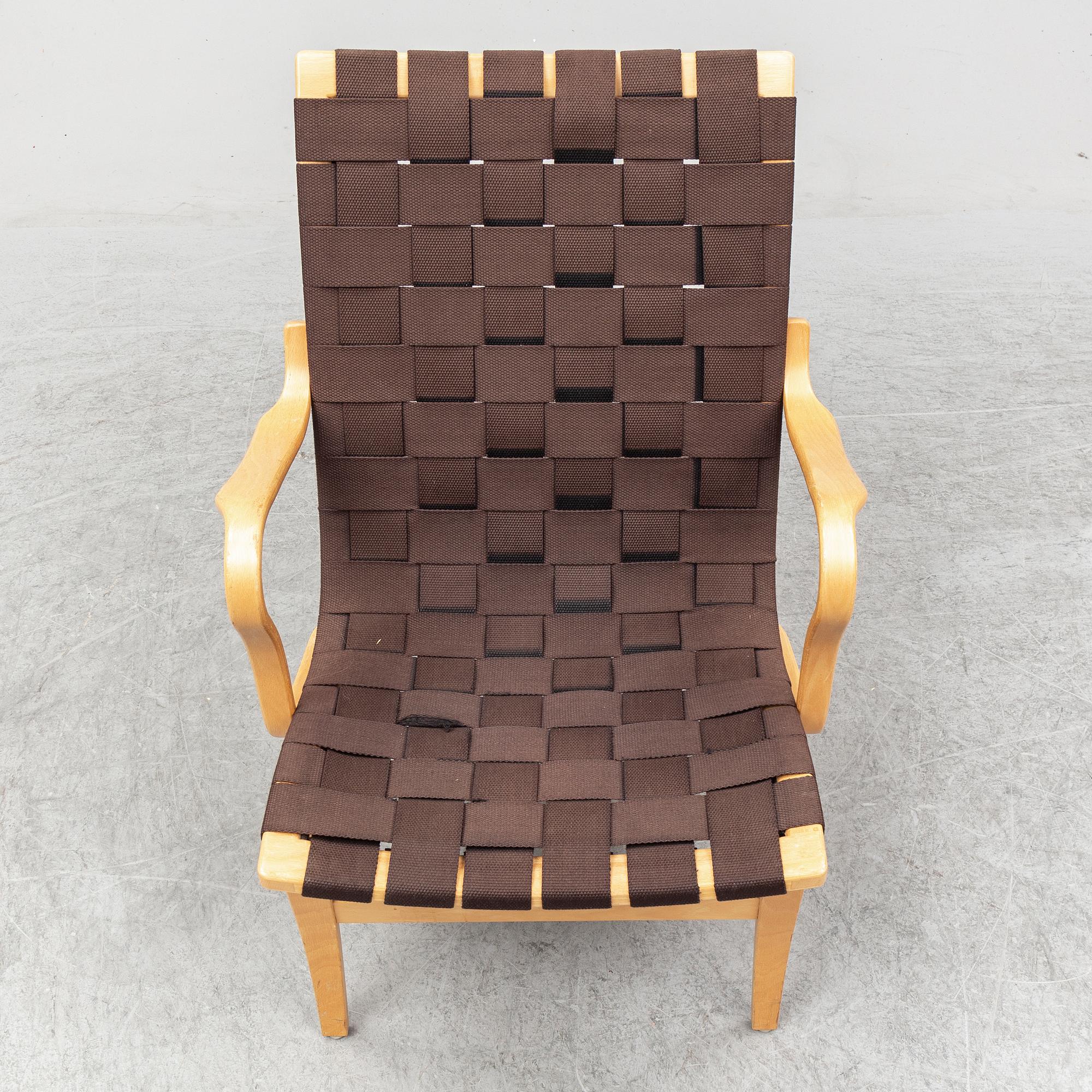 BRUNO MATHSSON, fåtölj "Eva", Dux.