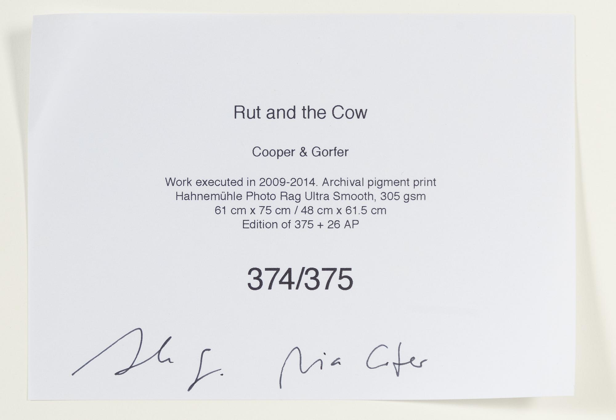 Cooper & Gorfer, "Rut and the Cow".