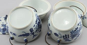 KANISTRAR, ett par, porslin, Kina, 1900-tal.