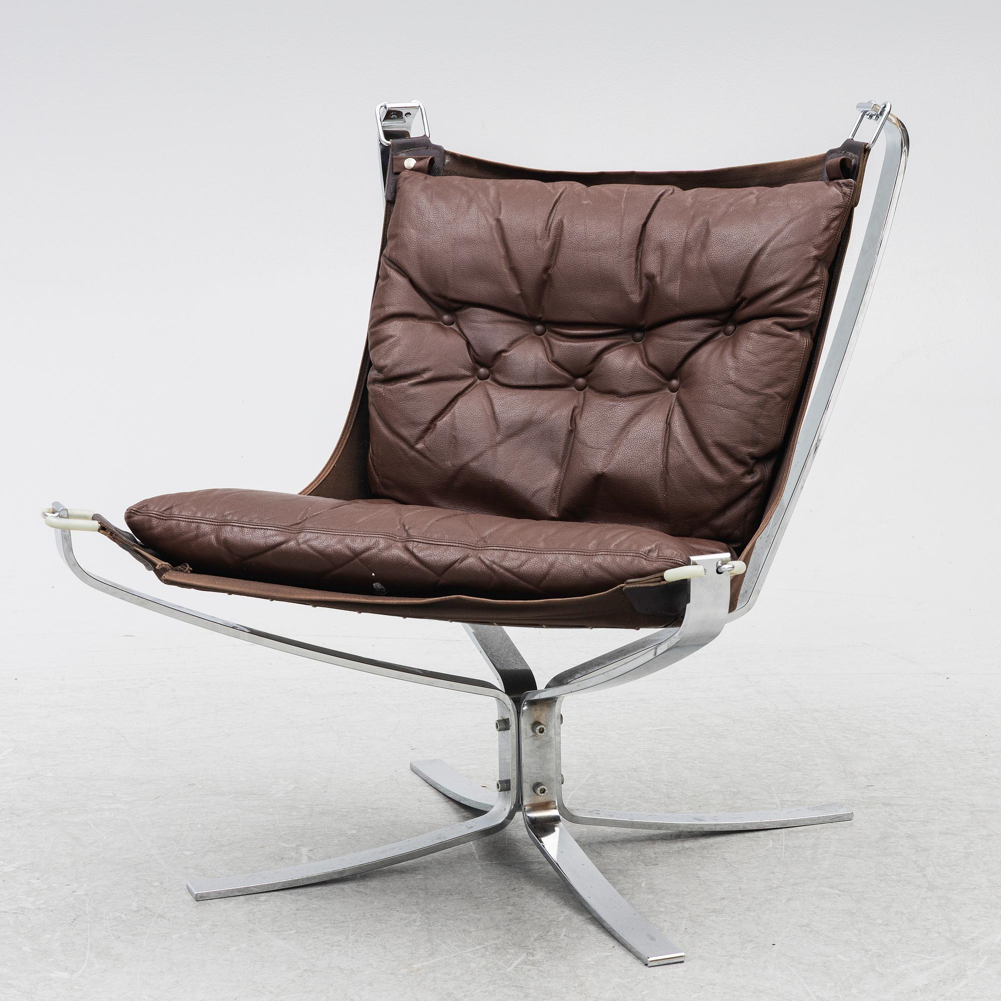 Sigurd Ressel, fåtölj, "Falcon", Vatne Möbler, Norge, omkring 1970.