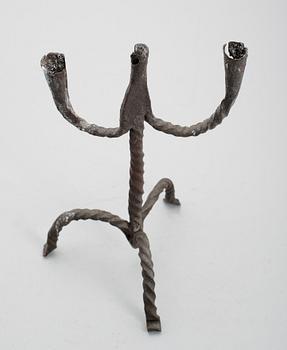 LJUSSTAKE, smide, södra Sverige, 1700-tal.