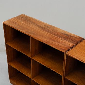 MOGENS KOCH, a three-part- teak 'Reol' bookcase Rud. Rasmussens, Snedkerier, Copenhagen, Denmark.