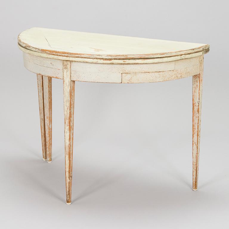 Bord / klaffbord, halvmåneform, 1800-tal.