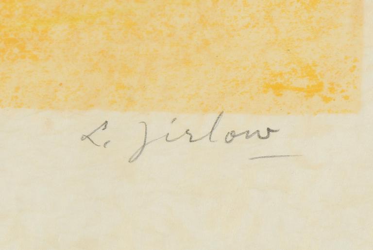 LENNART JIRLOW, färglitografi, signerad, HC-upplaga.