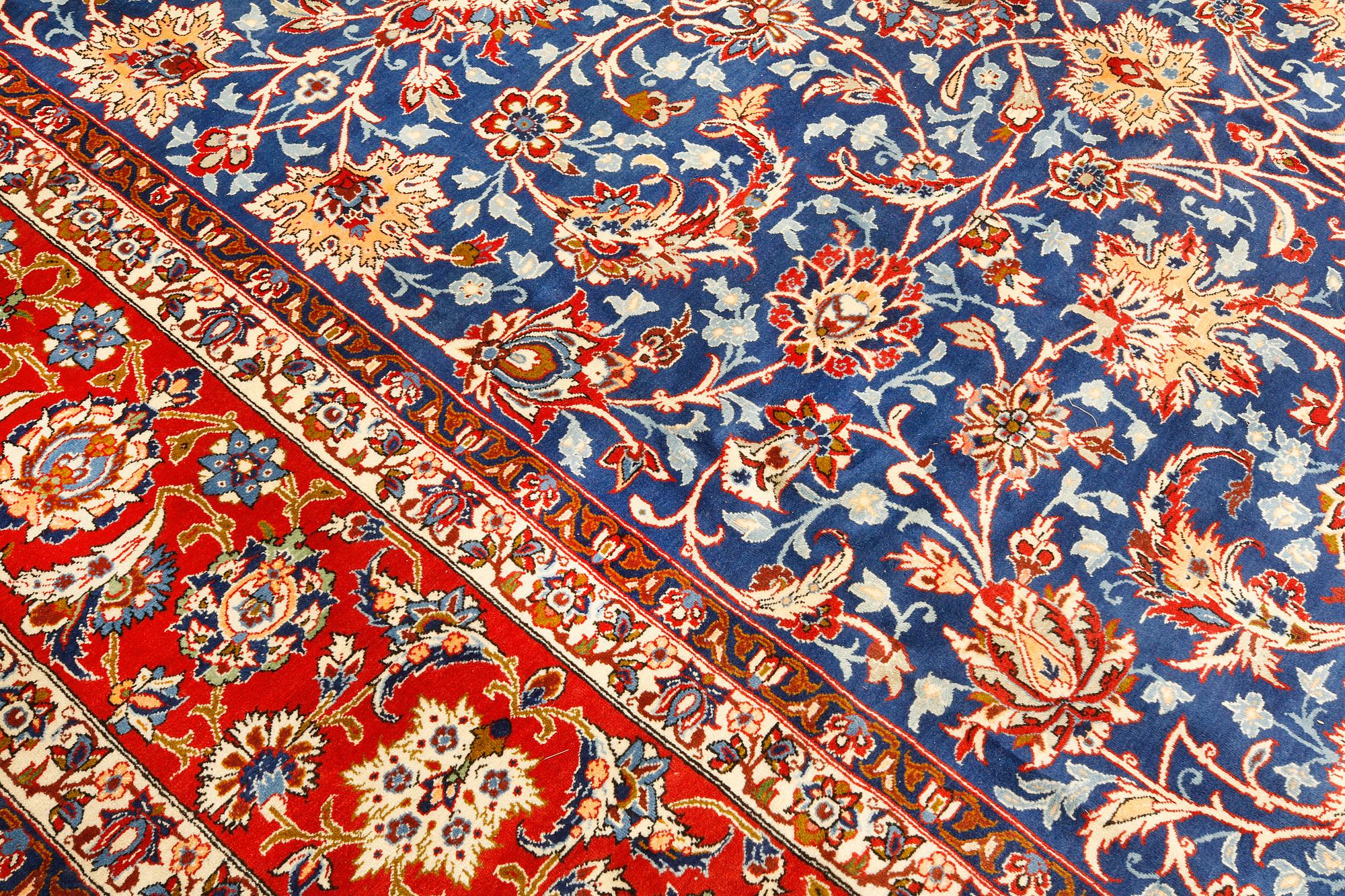 A carpet, Najafabad, c. 418 x 307 cm.