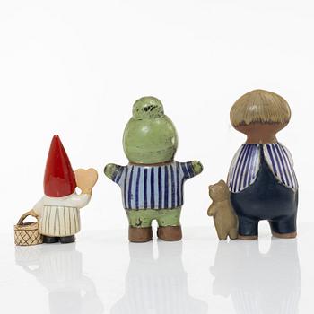 Lisa Larson, three figurines, Gustavsberg.