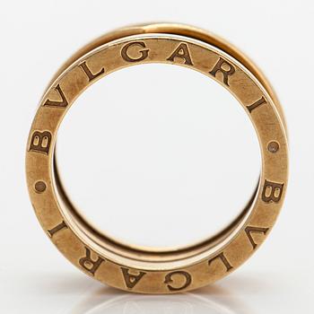 Bulgari, an 18K gold 'B.Zero1' ring.