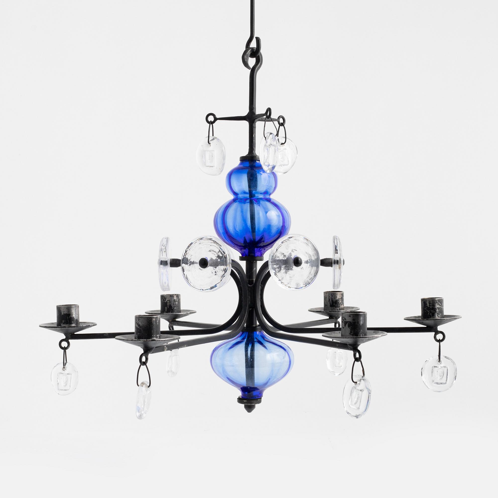 Erik Höglund, a metal chandelier, Boda Smide, Sweden.