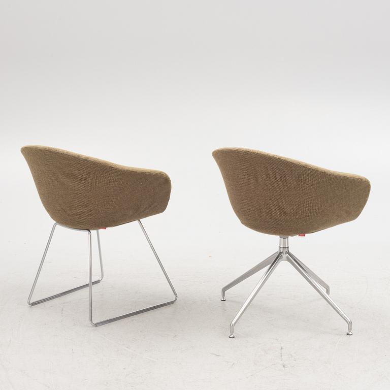 Lievore Altherr Molina, armchairs, 5+1 pcs, "Duna 02", for Arper, Italy.