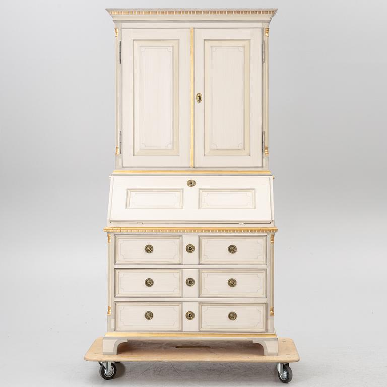 Writing cabinet, Gustavian style, KA Roos, late 20th century.