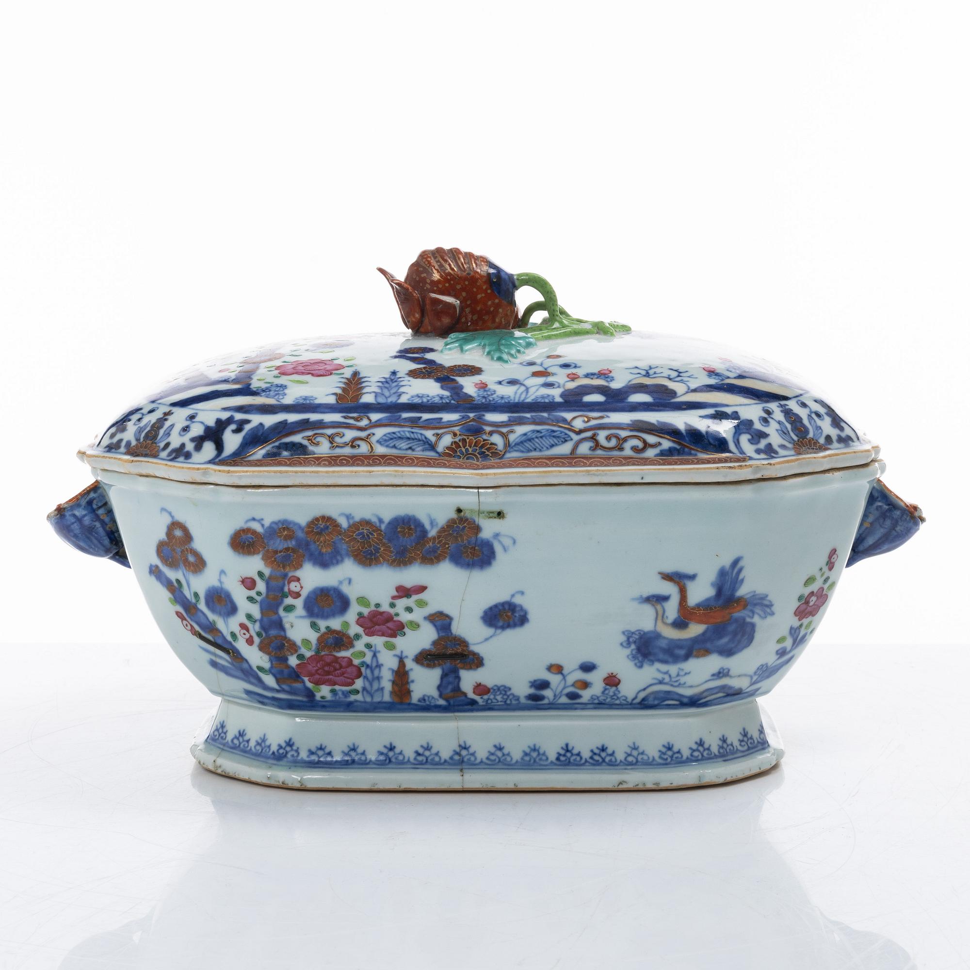 Terrin, exportporslin, Kina, Qianlong (1736-95).