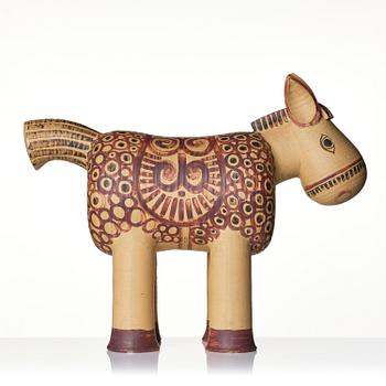 Lisa Larson, ”Mulåsna" (Mule), a rare stoneware sculpture from the "Afrika" series, Gustavsberg, 1968-1975.