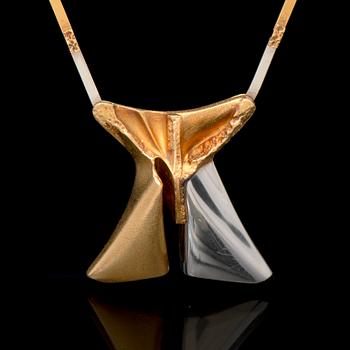 BJÖRN WECKSTRÖM, COLLIER, "Papillon", 18K guld. Lapponia 1986.