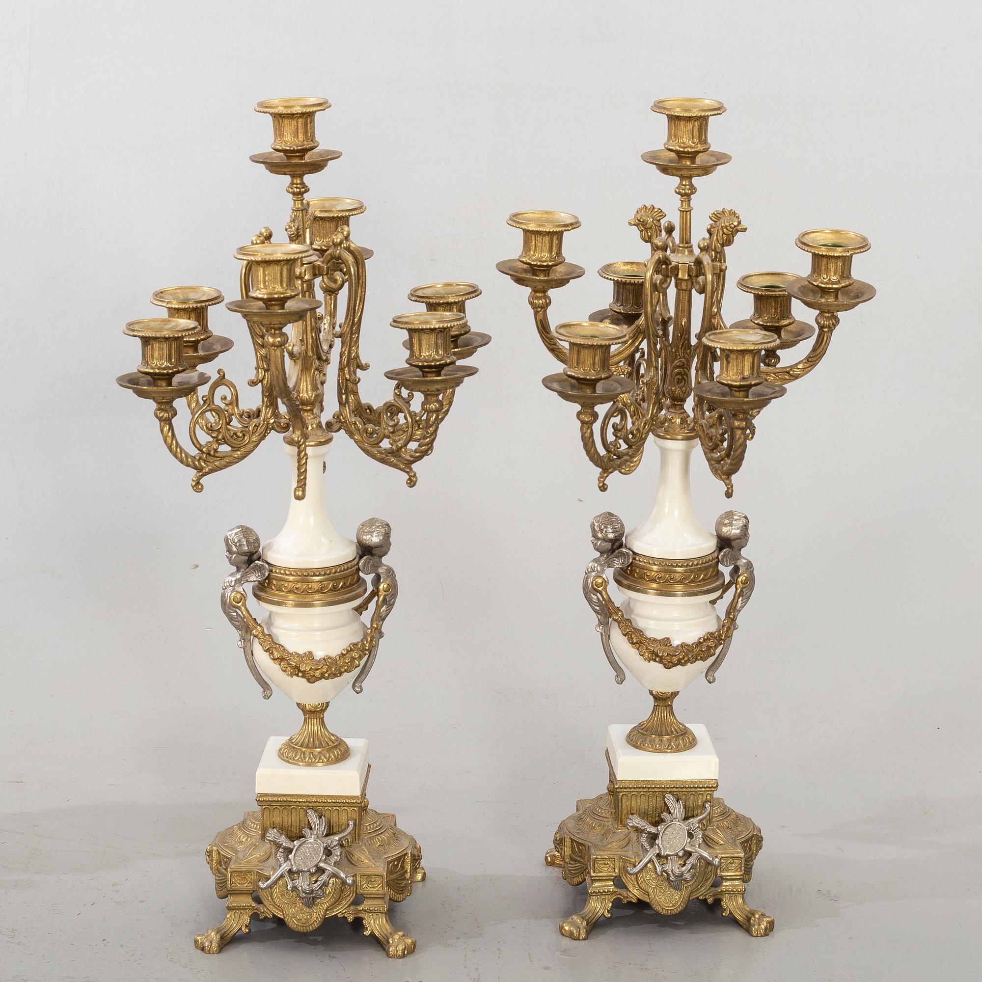 GARNITYR 3 dlr Louis XV-stil 1900-tal.
