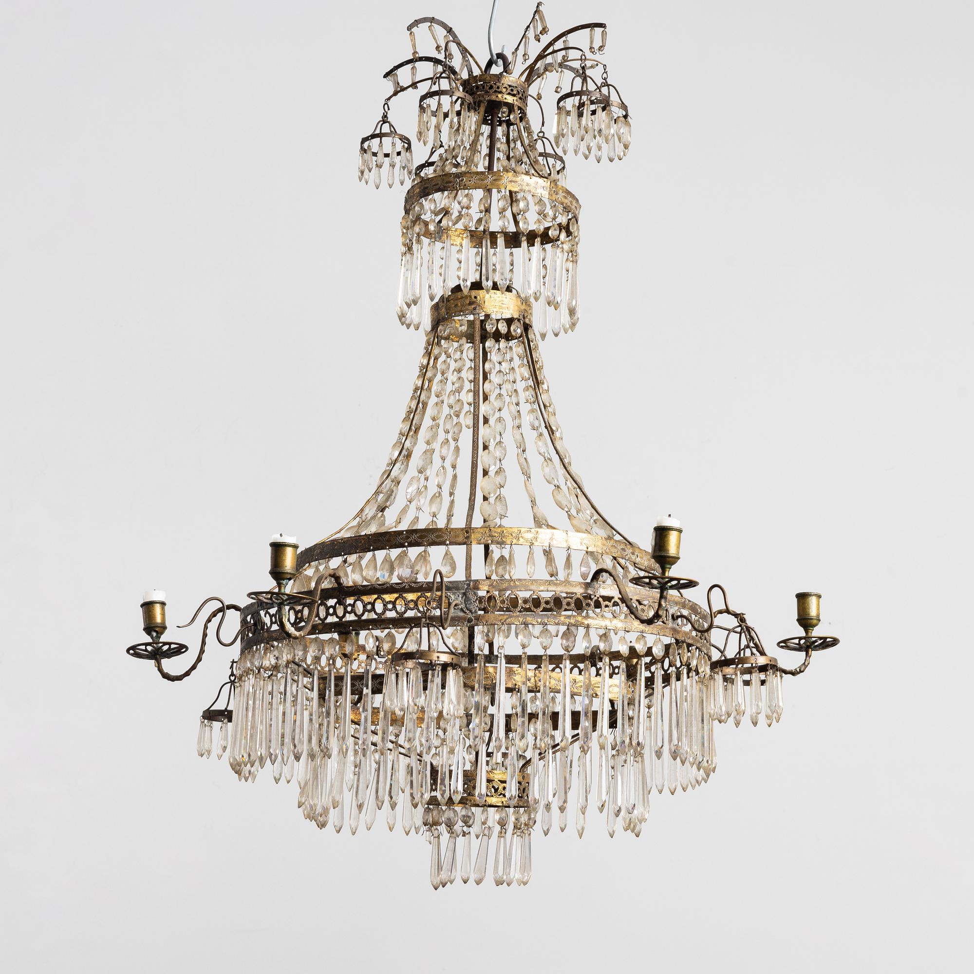 Chandelier, Germany, 19th century.