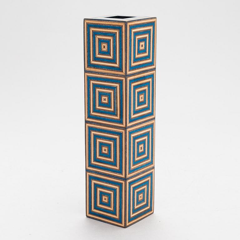ALEKSI PUUSTINEN, 'I-Block' art object, signed.