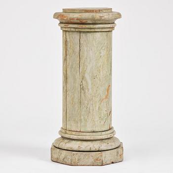 A Swedish Empire marbled column, first part 19th century.
