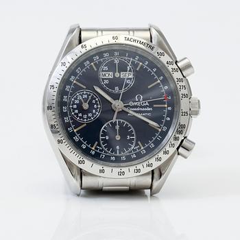 ARMBANDSUR, stål, Omega Speedmaster, Trippledate, Tachymeter, 1990-tal.