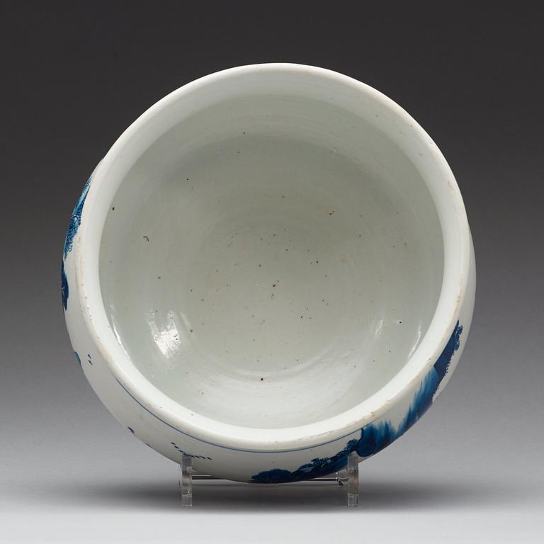 A blue and white censer, Qing dynasty, Kangxi (1662-1722).