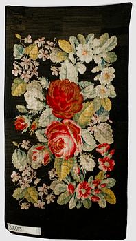 DUK/DYNA, broderad med korsstygn, 1800-tal.