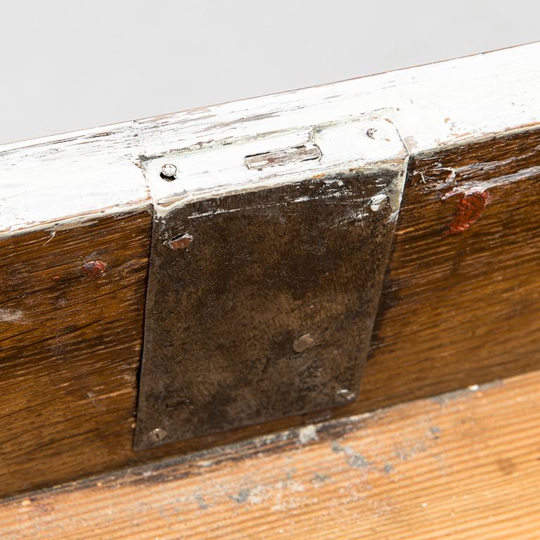 A late gustavian chest of drawers. late 18th century.