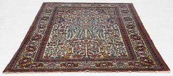 Carpet, oriental "garden carpet", approx. 185 x 128 cm.