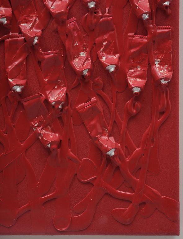 Arman (Armand Pierre Fernandez), "Monochrome accumulation no 5007".