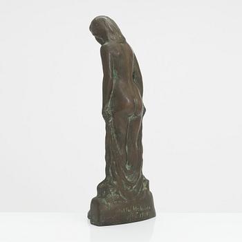 Arttu Halonen, a bronze sculpture, signed and dated 1919.