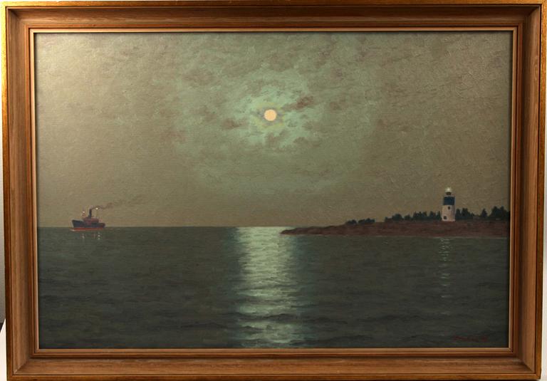 OTTO LINDBERG, olja på duk, sign och dat 1950.