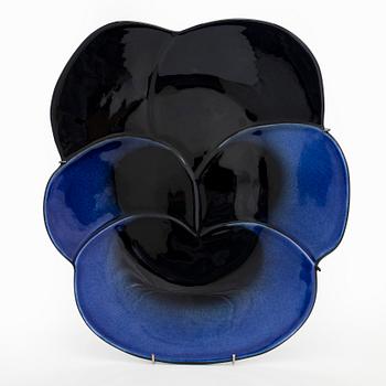 Birger Kaipiainen, a ceramic plate, stamped 'Viola' 1967 Arabia Finland Kaipiainen Invenit' and numbered 396/3000.