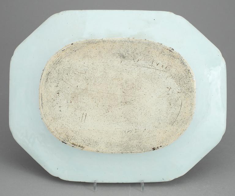 STEKFAT, 2 st, porslin. Kina 1800-tal.